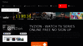 What Tvzion.pro website looked like in 2017 (6 years ago)