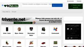 What Trivente.net website looked like in 2017 (6 years ago)