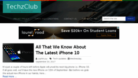 What Techzclub.com website looked like in 2017 (6 years ago)