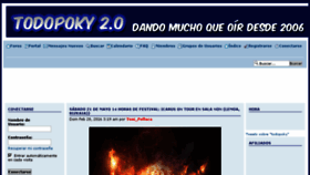 What Todopoky.es website looked like in 2017 (6 years ago)