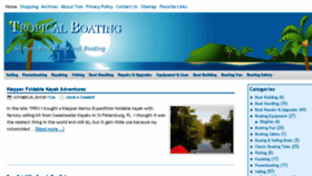 What Tropicalboating.com website looked like in 2017 (6 years ago)