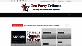 What Teapartytribune.com website looked like in 2017 (6 years ago)