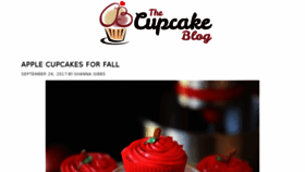 What Thecupcakeblog.com website looked like in 2017 (6 years ago)