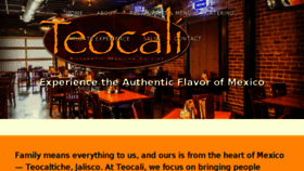 What Teocali.com website looked like in 2017 (6 years ago)