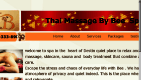 What Thaimassagebybee.com website looked like in 2017 (6 years ago)