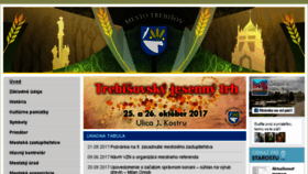 What Trebisov.sk website looked like in 2017 (6 years ago)