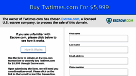 What Twtimes.com website looked like in 2017 (6 years ago)