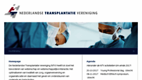 What Transplantatievereniging.nl website looked like in 2017 (6 years ago)