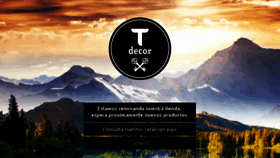 What Tdecor.mx website looked like in 2017 (6 years ago)
