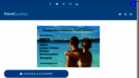 What Traveljunkies.com website looked like in 2017 (6 years ago)