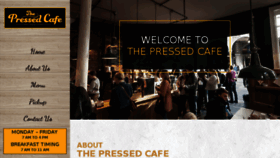 What Thepressedcafe.com website looked like in 2017 (6 years ago)