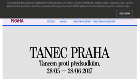 What Tanecpraha.cz website looked like in 2017 (6 years ago)