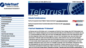 What Teletrust.de website looked like in 2017 (6 years ago)