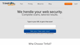 What Tinfoilsecurity.com website looked like in 2017 (6 years ago)