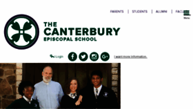What Thecanterburyschool.org website looked like in 2017 (6 years ago)