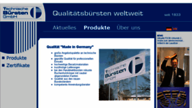 What Technische-buersten.de website looked like in 2017 (6 years ago)