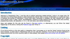What Transmissionzero.co.uk website looked like in 2017 (6 years ago)