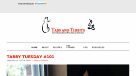 What Tabsandtidbits.com website looked like in 2017 (6 years ago)