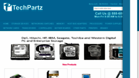 What Techpartz.com website looked like in 2017 (6 years ago)