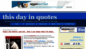 What Thisdayinquotes.com website looked like in 2017 (6 years ago)