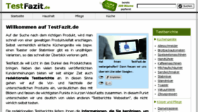 What Testfazit.de website looked like in 2017 (6 years ago)