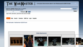 What Thewarmaster.com website looked like in 2017 (6 years ago)