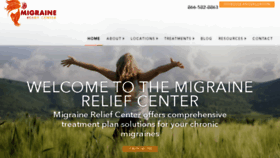 What Themigrainereliefcenter.com website looked like in 2017 (6 years ago)
