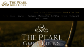 What Thepearlgolf.com website looked like in 2017 (6 years ago)