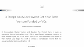 What Techventures.org website looked like in 2017 (6 years ago)