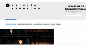 What Trivino.es website looked like in 2017 (6 years ago)