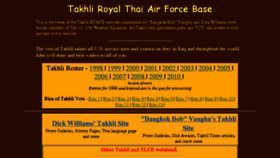 What Takhli.org website looked like in 2017 (6 years ago)