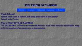 What Truthofyahweh.org website looked like in 2017 (6 years ago)