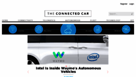 What Theconnectedcar.com website looked like in 2017 (6 years ago)