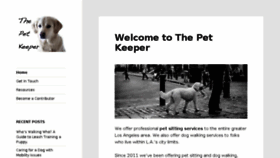What Thepetkeeper.com website looked like in 2017 (6 years ago)