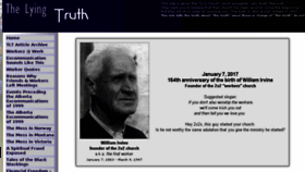 What Thelyingtruth.info website looked like in 2017 (6 years ago)