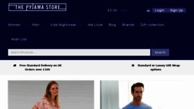 What Thepyjamastore.com website looked like in 2017 (6 years ago)