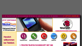 What Telefant.de website looked like in 2017 (6 years ago)