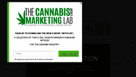 What Thecannabismarketinglab.com website looked like in 2017 (6 years ago)