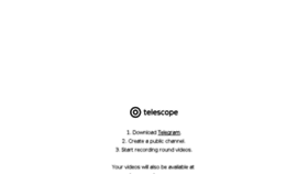 What Telesco.pe website looked like in 2017 (6 years ago)
