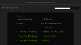 What Third-age.net website looked like in 2017 (6 years ago)