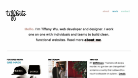 What Tiffbits.com website looked like in 2017 (6 years ago)
