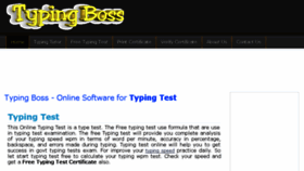 What Typingboss.com website looked like in 2017 (6 years ago)