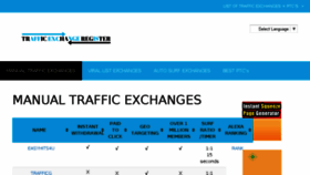 What Trafficexchangeregister.com website looked like in 2017 (6 years ago)