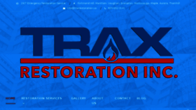 What Traxrestoration.ca website looked like in 2017 (6 years ago)