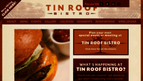 What Tinroofbistro.com website looked like in 2017 (6 years ago)