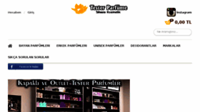 What Testerparfume.com website looked like in 2017 (6 years ago)