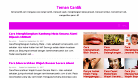 What Temancantik.com website looked like in 2017 (6 years ago)