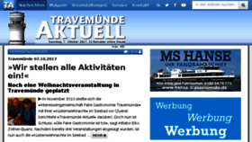 What Travemuende-aktuell.de website looked like in 2017 (6 years ago)