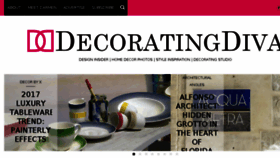 What Thedecoratingdiva.com website looked like in 2017 (6 years ago)