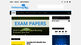 What Theleavingcert.com website looked like in 2017 (6 years ago)